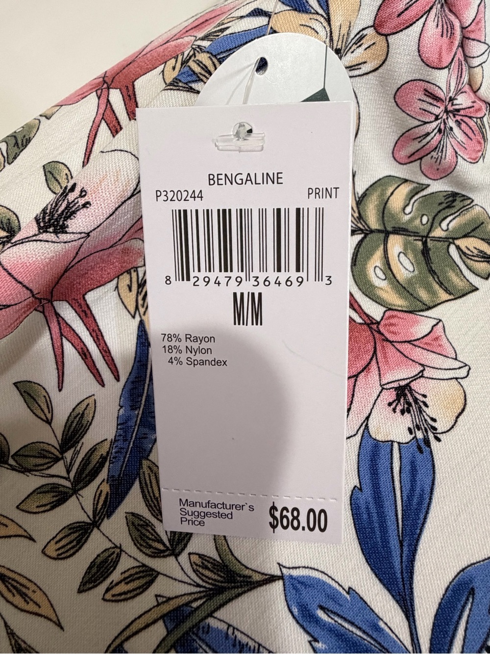 Premise ππ Capri Tropical Floral Stretch Tummy Control Pull-On Size Medium - Picture 7 of 15